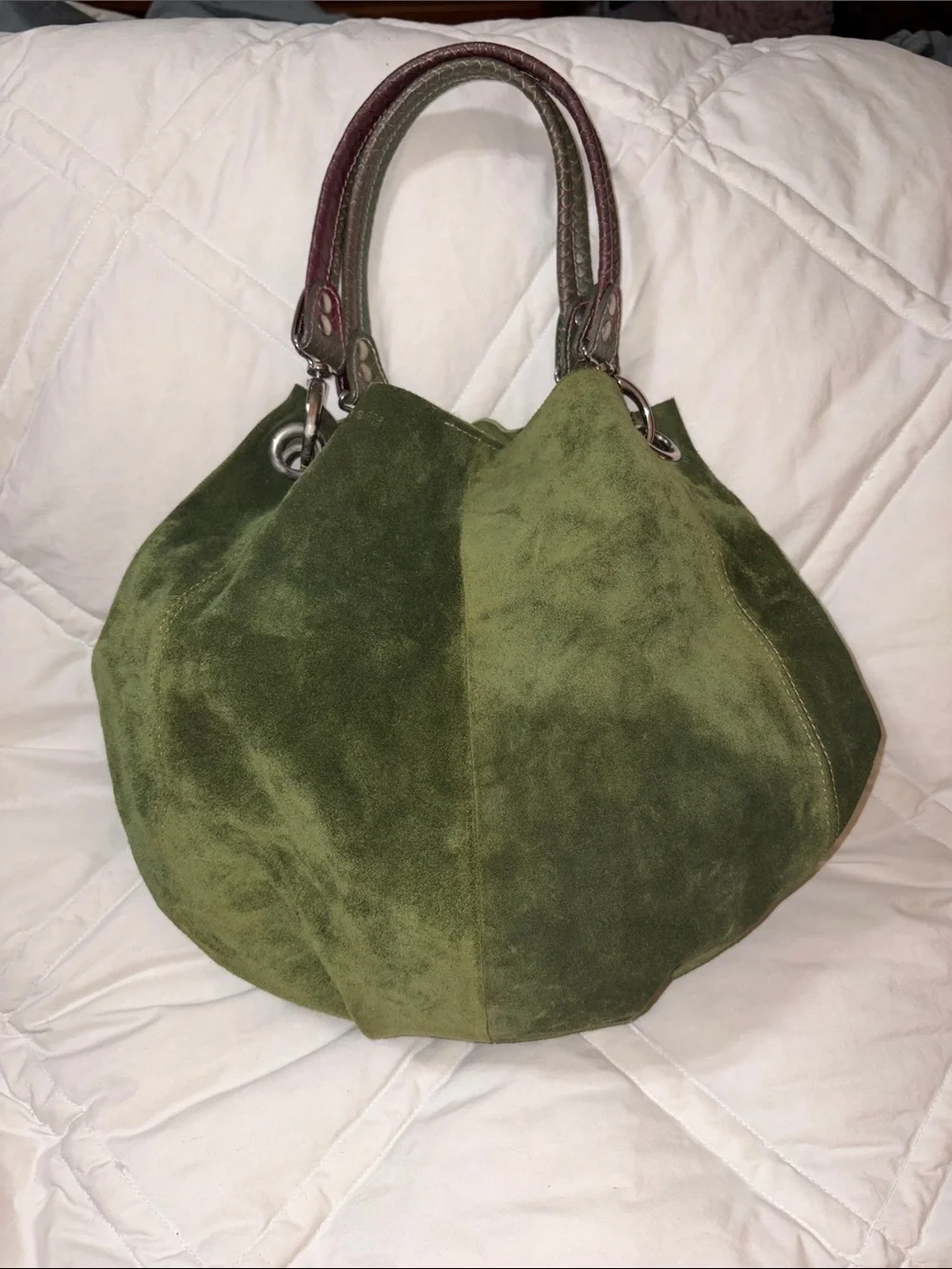 HTF Carla Danelli suede hobo Bag